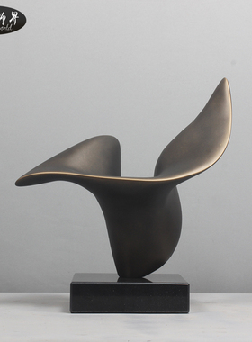 雕塑大摆件抽象艺术品摆设现代软装饰品玻璃钢家居售楼处客厅创意