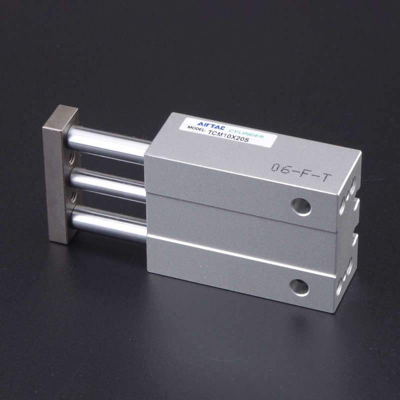 亚德客气动小型带导杆三杆三轴气缸TCM10*5X10-15 20 25 30 50-S