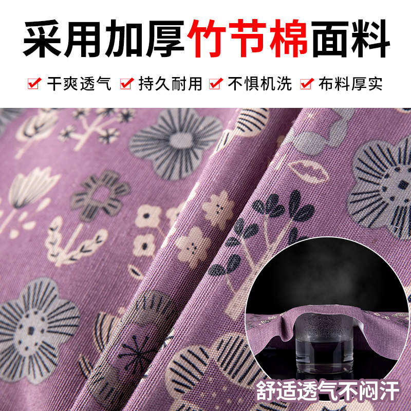 小清新时尚加厚竹节棉布围裙家用厨房韩版女洋气花边背带做饭围腰