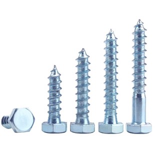 571外六角木螺丝 镀锌自攻螺丝钉4.8级M5M6M8M10M12 木螺丝钉