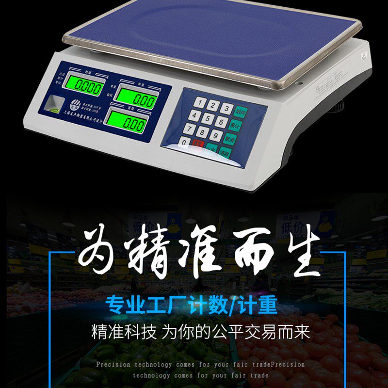 上海友声计数秤3kg/6kg/15kg30kg记重记数称计重计数称电子秤