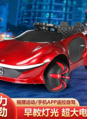 新款网红奔驰儿童电动四轮遥控可充电男女宝宝童车可坐人科幻