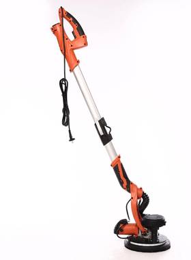 自吸式长杆墙壁墙面打磨机抛光砂纸机墙面无尘腻子机带双灯带