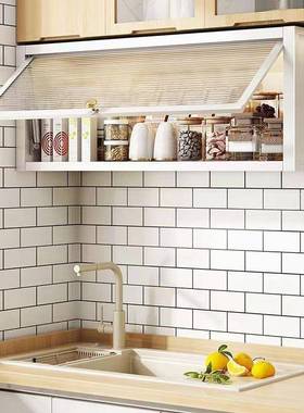 家用墙壁免打孔橱柜架子厨房调料置物架壁挂式吊柜下方调味品收纳