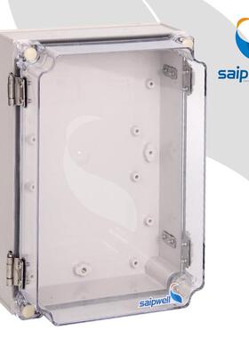 不锈钢搭扣防水盒DS-ATS-1725-1（175X250X100）监控透明盖接线盒