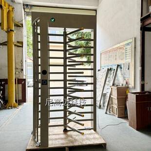 喷涂烤漆不锈钢电控滚闸门轮渡码头排队单向门导流栅栏旋转人行门