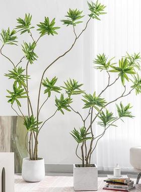 百合竹仿真绿植大型室内仿生绿植假盆栽仿真植物盆景客厅落地摆件