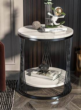 YW客厅柜北欧沙发茶几边角轻奢边柜角几阳台床头柜几大理石边简约