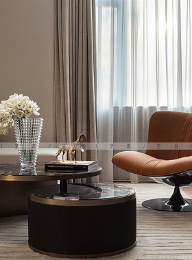 空合 现代轻奢层叠玻璃花v器花艺 样板间售楼处酒店客厅家居摆件