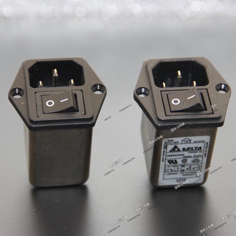 滤波器6A台达/力征二合一带开关AC电源输入插座06BEEG3G/06SS3-SB,农机/农具/农膜,灌溉工具,淘宝优惠券,粉丝福利购,淘宝优惠卷