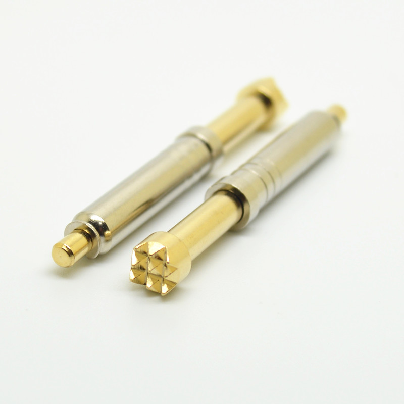 铜料测试针PH-45H/PH-6H(梅花头)4.5mm探针 弹簧针 一体式顶针