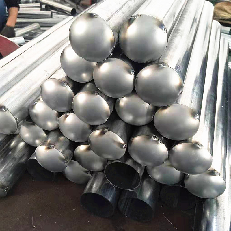 76钢管管帽89镀锌警示柱封头114路桩帽防撞柱地桩封盖帽不锈钢