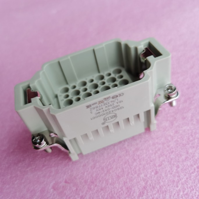 WAIN连接器HDD-042-MC公芯42芯1260420100001冷压型10A/250V原装