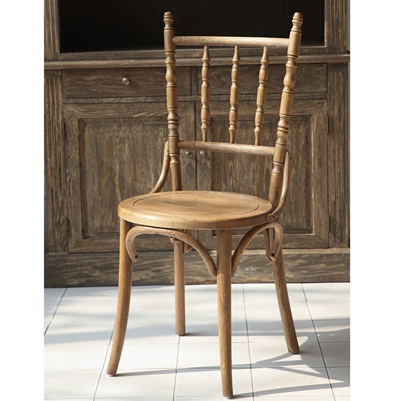 索耐特thonet 378餐椅子椅意式法式橡木实木本色手工做旧木蜡油