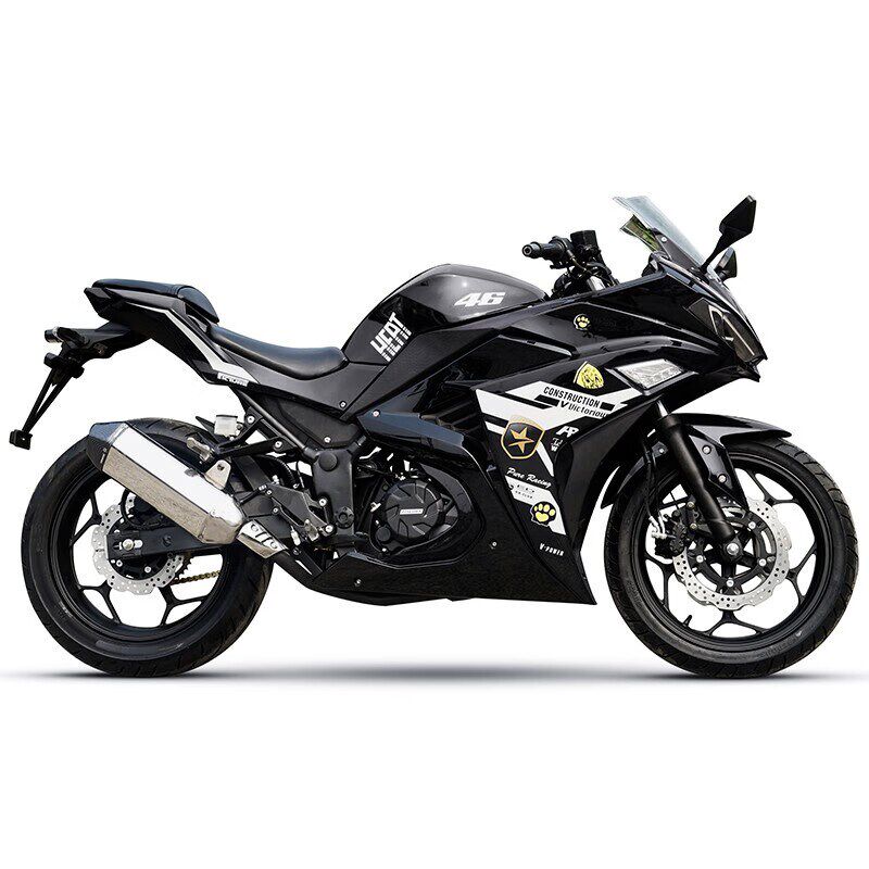 国产V6成人摩托车跑车 双缸水冷400cc燃油大型公路趴赛街跑重机车