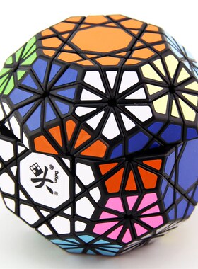 大雁宝石六代魔方黑色 复古顺滑竞速异形创意益智比赛魔方