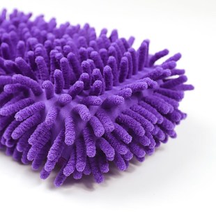 跨境雪尼尔黑板擦海绵擦块超细纤维网布汽车清洁海绵擦块