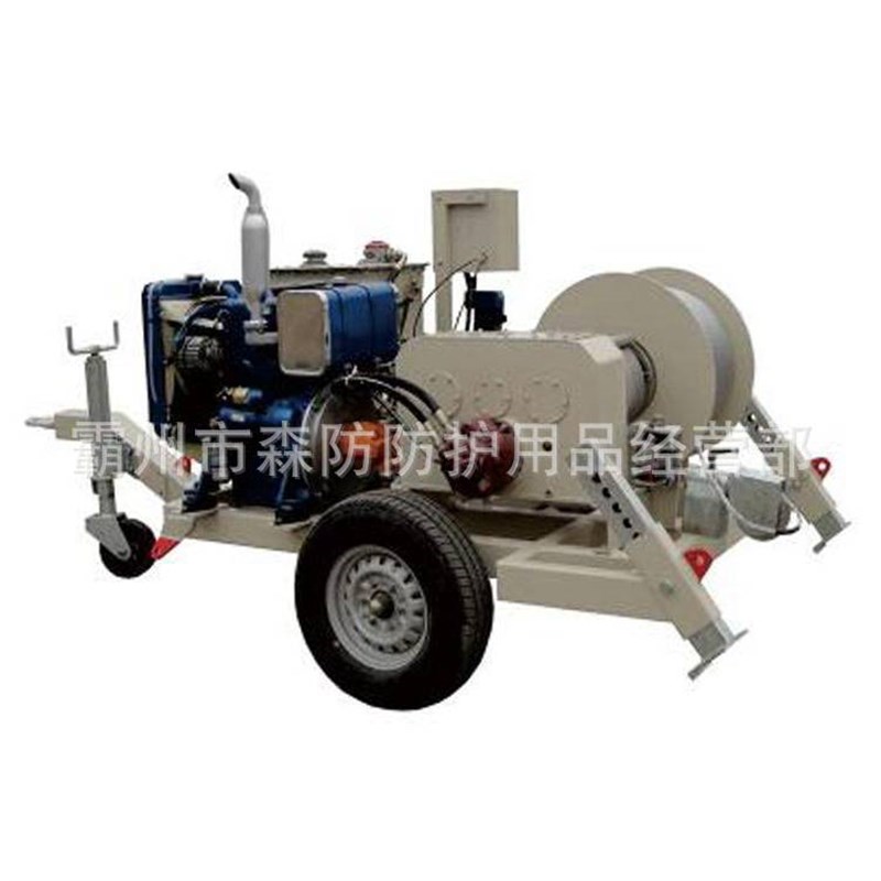 DQ40电缆牵引机自动盘绳无极调速牵引机地下电缆敷设牵引设备