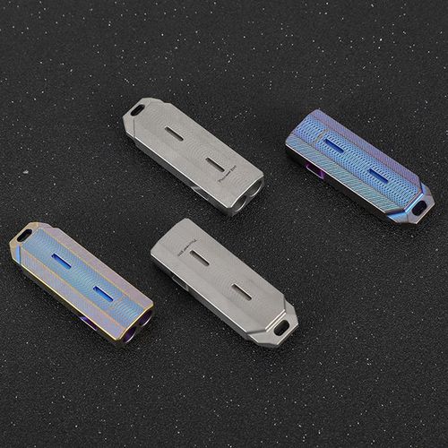 厂家批发新款钛合金双管高音频口哨爆音双孔野外户外救生金属哨子