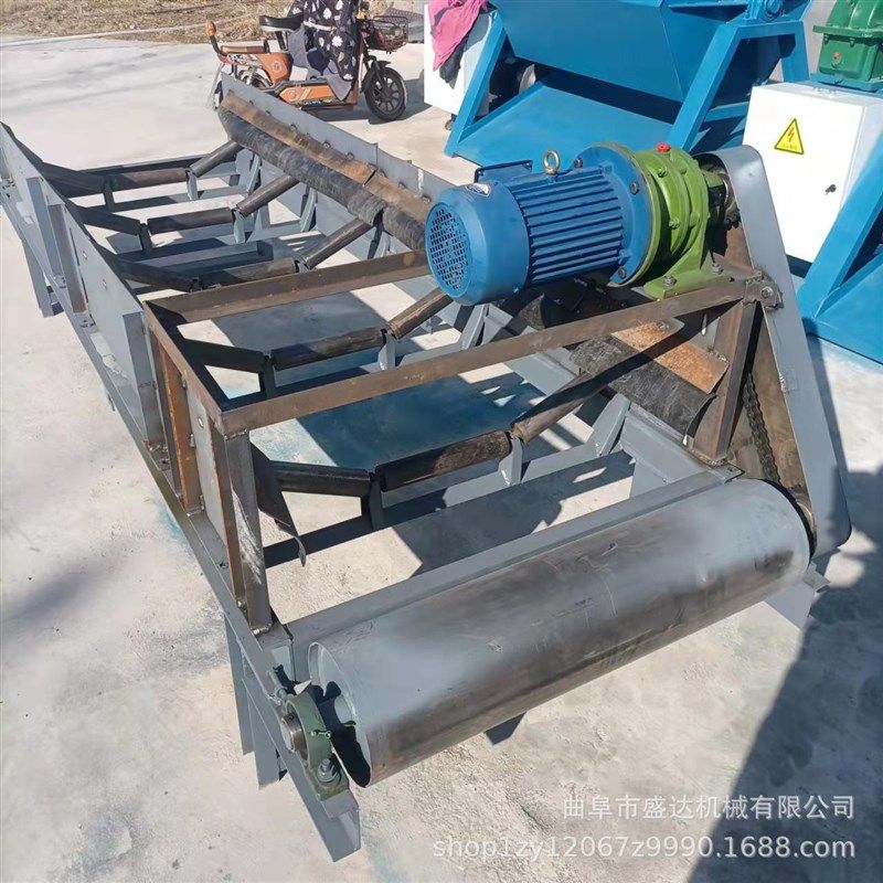 斜坡上料皮带输送机绿色带中间加隔板PVC传送机小型运输机,搬运/仓储/物流设备,输送机,淘宝优惠券,粉丝福利购,淘宝优惠卷