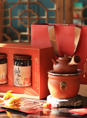 2024年春节新款茶叶礼盒包装空盒E散茶红茶岩茶茶饼泡袋陈皮通用