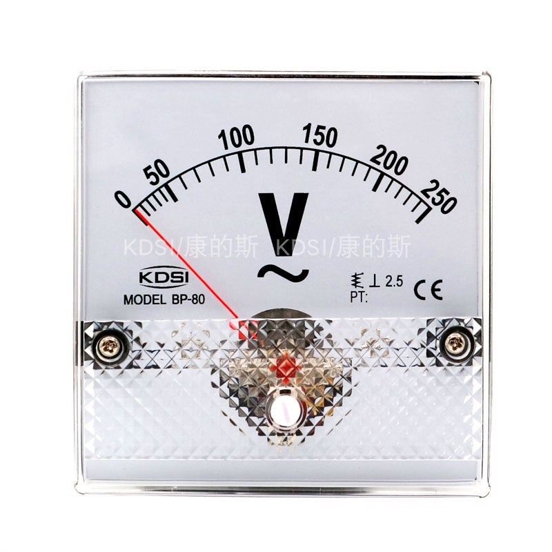 KDSI指针式交流电压表BP-80 AC250V 机械式电工仪表 伏特表