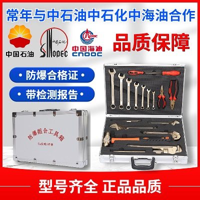 防爆工具套装无火花铜18件套组合套装油库气站专用防爆组合工具箱