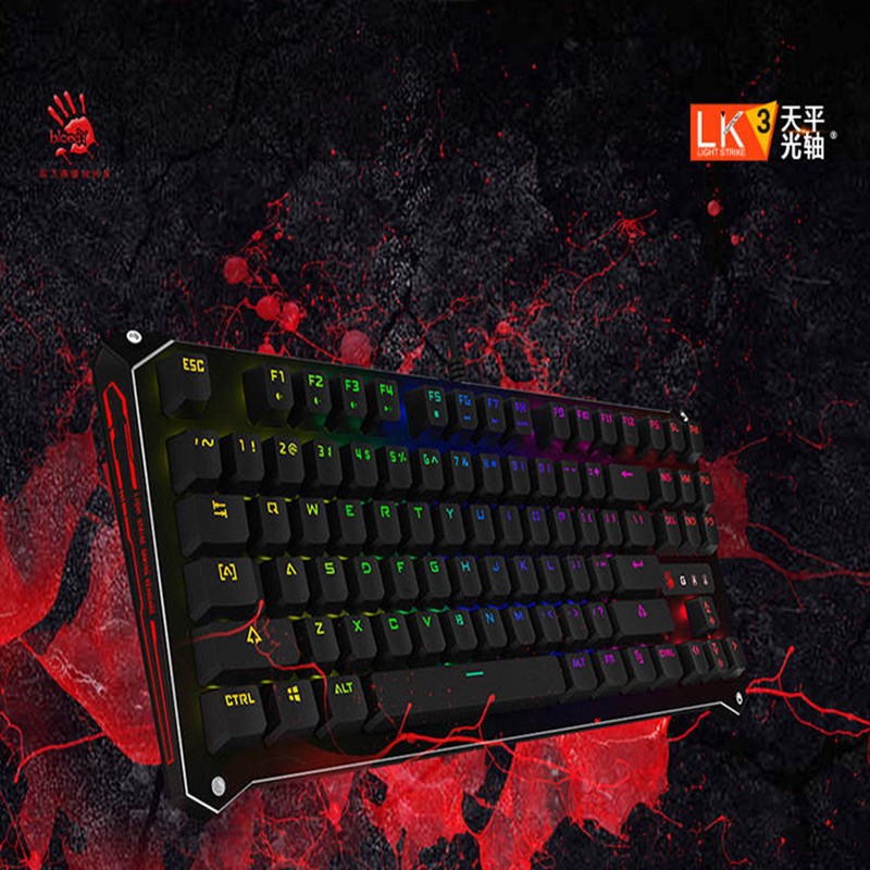 双飞燕血手幽灵官方B930光轴有线机械键盘电脑游戏电竞专用87键