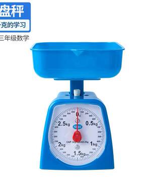三年级托盘天平小学习电子秤盘称儿童弹簧称教具千克台秤