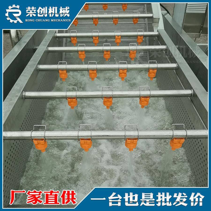 哈密大枣清洗机气泡连续式上喷淋压清洗机水循环过滤清洗设备