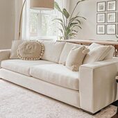 奶油风北欧大小户型原木简约客厅民宿网红布艺三人转角贵妃沙发