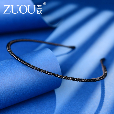 极细发箍女款高级感细黑色不勒头防滑法式M显脸小减龄发捆发苦头