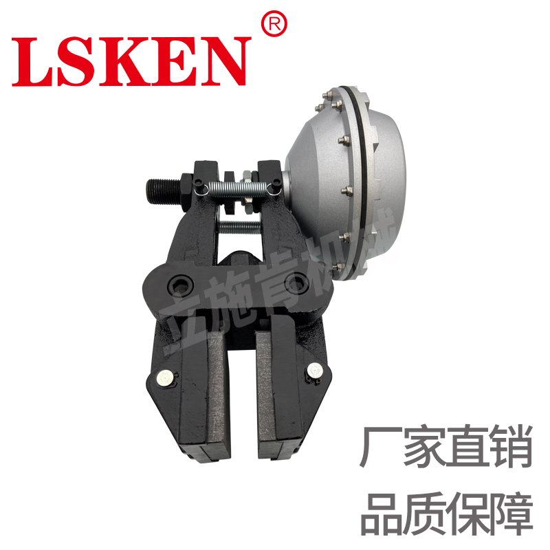 QDD空压蝶式制动器气动大力矩卧式安装刹车通气圆盘碟刹夹盘机械