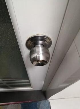 宿舍老式大门锁旅馆配锁室内门锁单舌静音室外门锁球形锁机械锁具