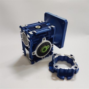全新NMRV30铝壳蜗轮减速器安装固定输出法兰 蜗轮RV减速机配件