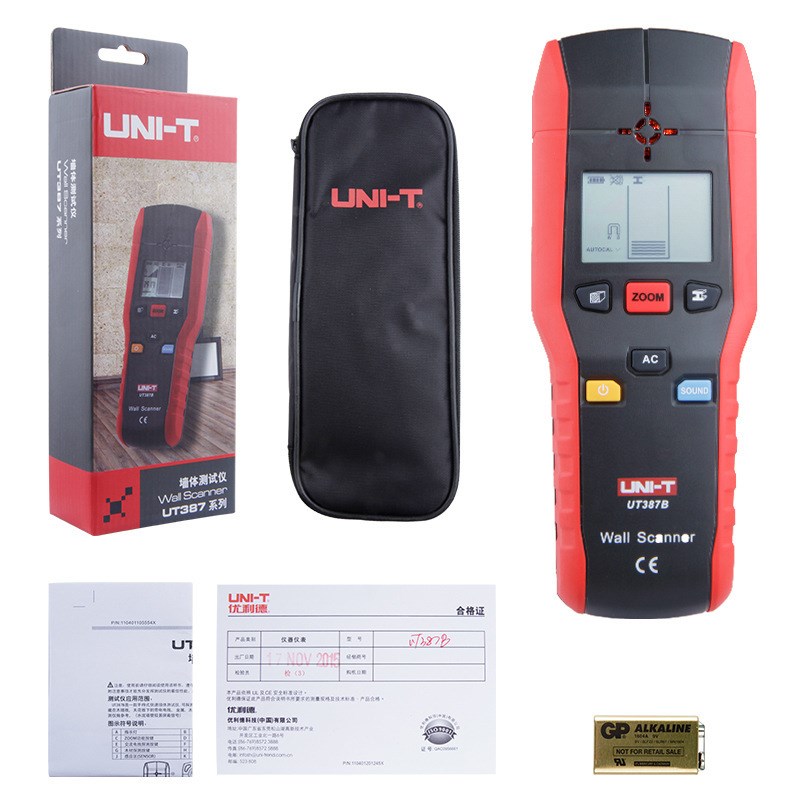 UNI-T/优利德手持墙体测试仪  UT387B快速墙体金属电缆测试仪