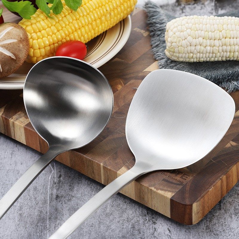 不锈钢304锅铲汤勺家用烹饪粥勺酒店厨房用品铲杓套装炒菜锅铲勺,厨房/烹饪用具,锅铲,淘宝优惠券,粉丝福利购,淘宝优惠卷