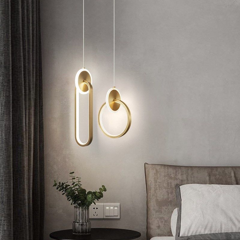 全铜主卧室床头吊灯现代简约小吊灯广东中山灯具轻奢背景墙吊线灯,家装灯饰光源,客厅吊灯,淘宝优惠券,粉丝福利购,淘宝优惠卷