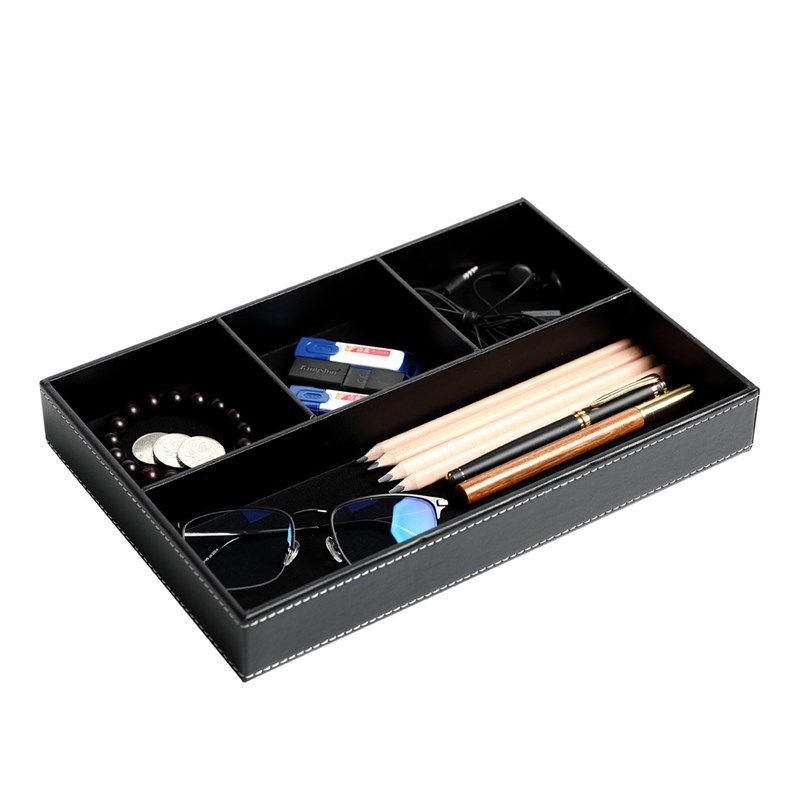 皮零钱收纳盘钥匙玄关创意多功能办公用品桌面用品文具整理收纳盒,收纳整理,桌面收纳盒,淘宝优惠券,粉丝福利购,淘宝优惠卷