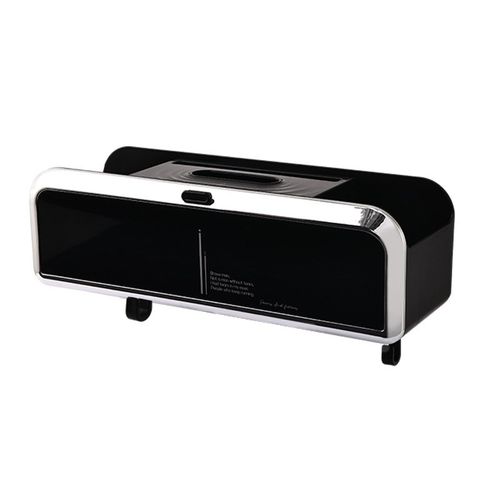 新款2024多功能车载纸巾盒汽车座椅后背挂钩带小桌板水杯架储物盒