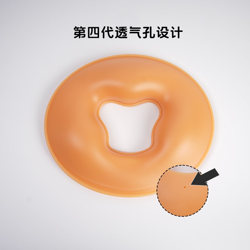 2024新款美容硅胶趴枕美容院枕头带洞按摩床洞脸垫面枕趴趴枕