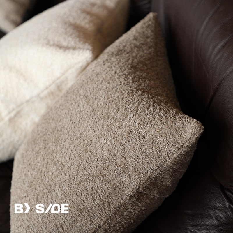 LIVING inc.粗肌雪尼尔 原木中古客厅沙发抱枕卧室床上腰靠垫枕套