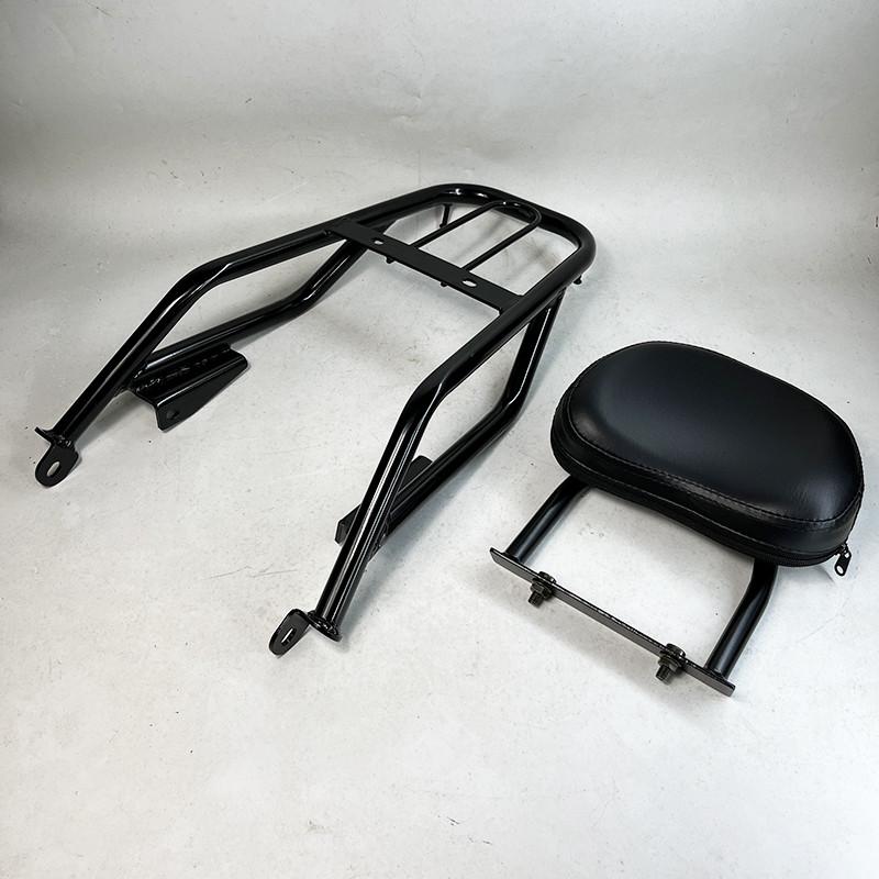 架靠背尾架钢置23b物摩托车yg150b后配件货架银后-鲸都市边箱三轮