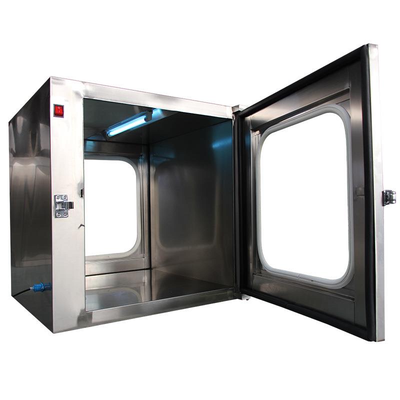 304不锈钢传递窗机电消子双门互锁洁净递传柜DRG械紫外毒传递箱