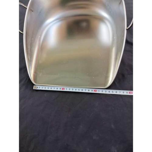 农用簸箕铲子带把不锈钢大号食品物料铲铁撮斗撮子手持畚斗工具