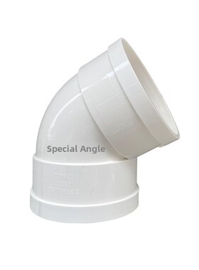 50 75 110微小偏置pvc15度22.5度30度60度75度小角度弯头移位配件