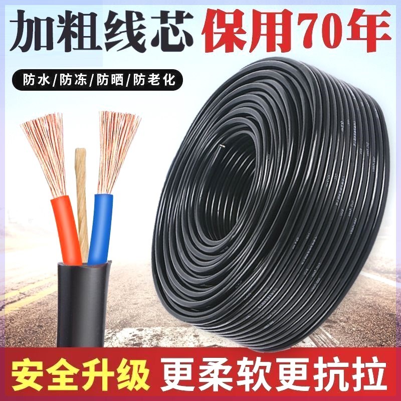 德国进口超实惠耐用工厂直销国标电线电缆阻燃防冻234芯护套线2.5