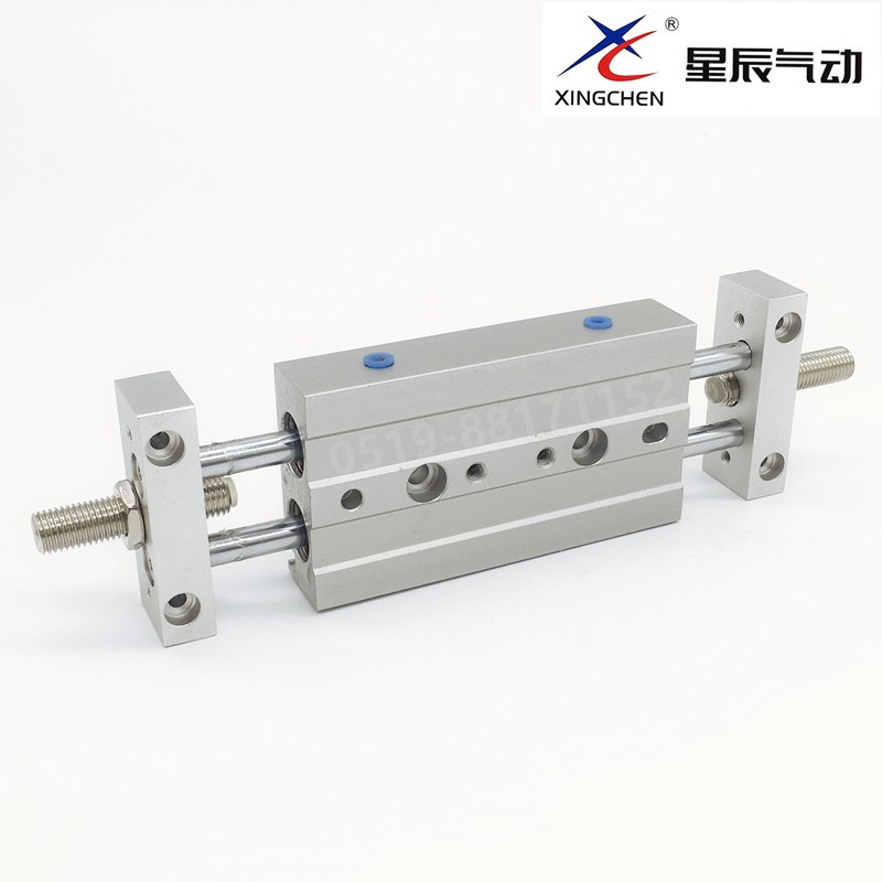 星辰气动元件双缸STMS双轴滑台气缸STMB16-25 50 75 100 150 200