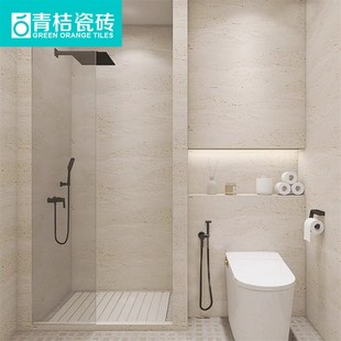 黄白色真洞洞石瓷砖800x800 客厅地砖玻化砖地板砖600x1200背景墙