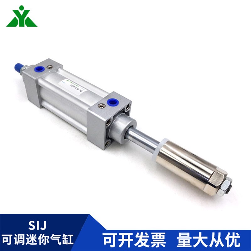 樱美牌亚德客型SIJ80x50x100x150x200-30-50-75-S 可调节行程气缸
